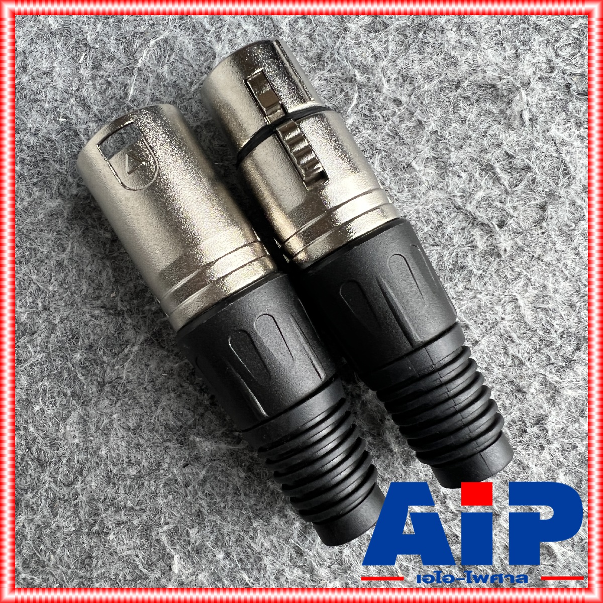 (1คู่ ผู้1เมีย1) MITSUMI XLR MALE + XLR FEMALE ปลั๊ก + แจ็ค XLR ( ผู้ + เมีย ) CANNON ผู้+เมีย C07