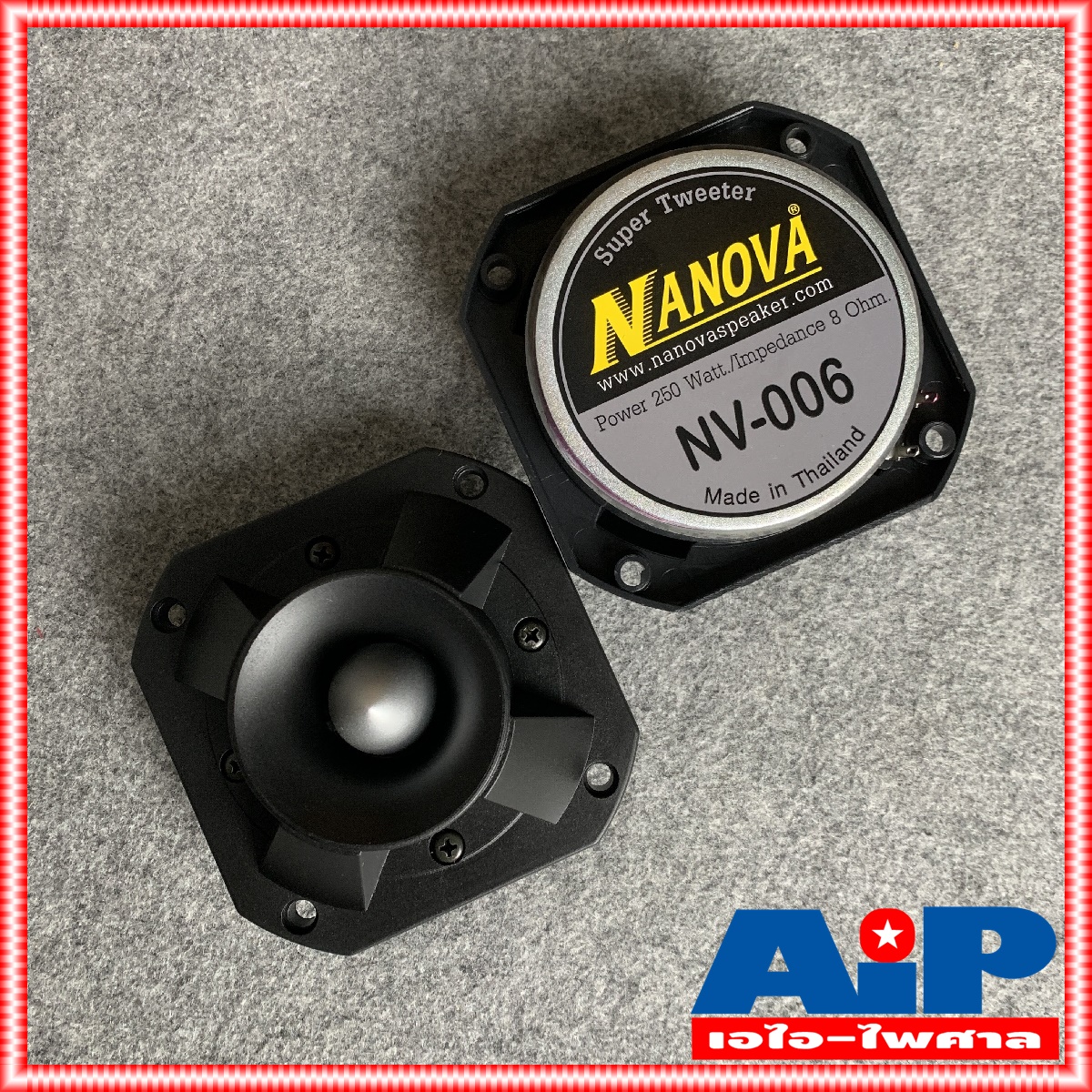 1ดอก NANOVA NV006 ลำโพงแหลมจรวด ราคาสินค้าต่อ1ดอกครับ ขนาดตัวลำโพง 12x12x5.5 เซนติเมตร ลำโพงแหลม ดอกลำโพงแหลม NV-006 NV 006