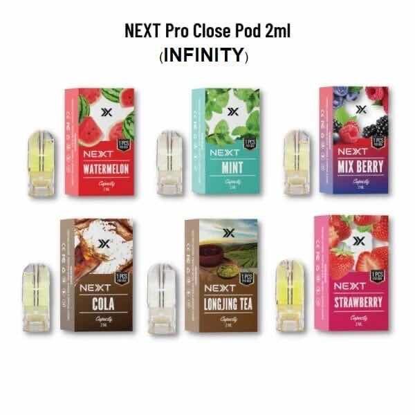NEXT Pro Cartridge - 6กลิ่นให้เลือก 2ml (สำหรับRelx Infinity,Phantom,Essential) แท้