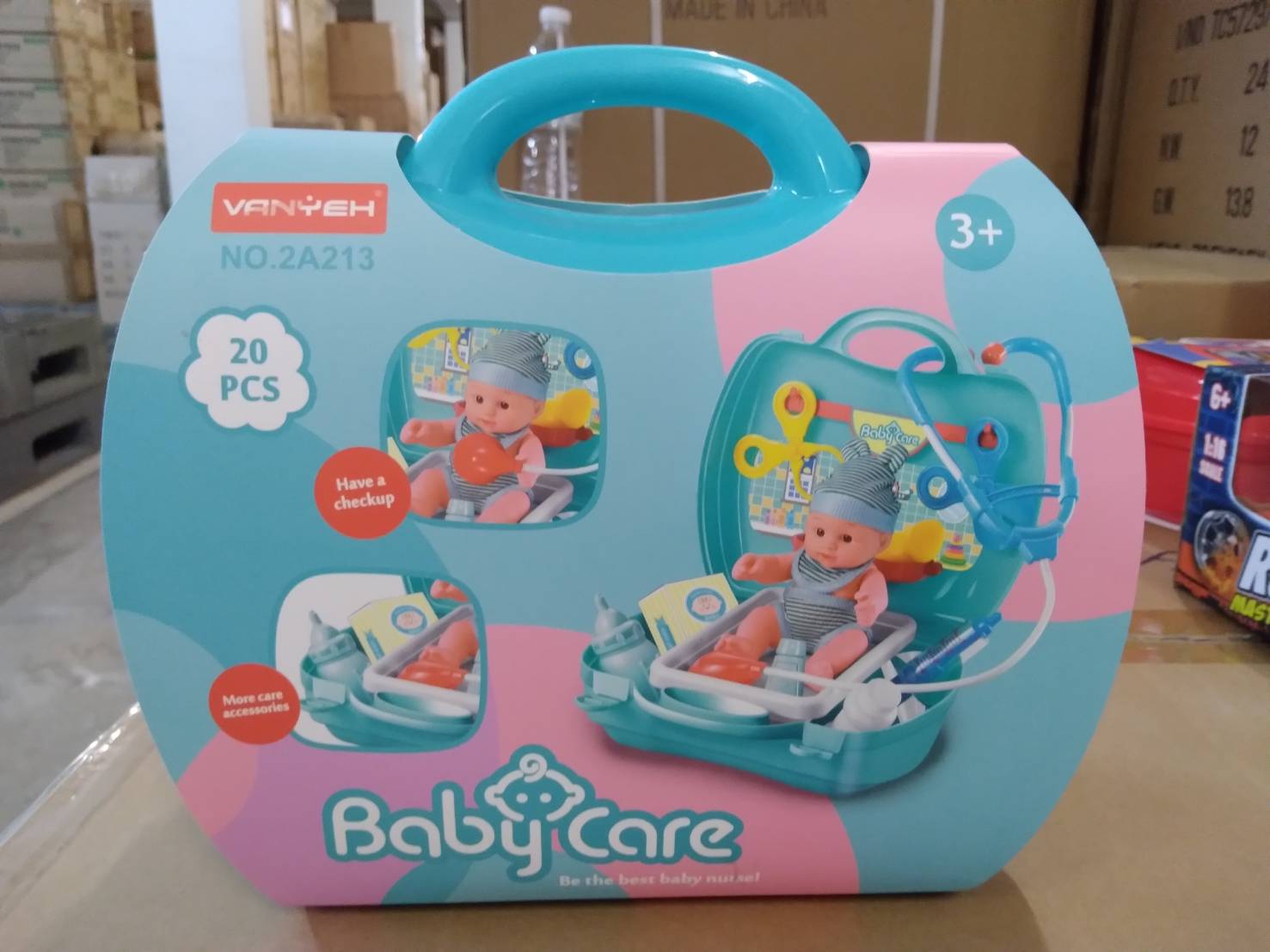 #2A213 ของเล่นเด็กกระเป๋าคุณหมอพร้อมตุ๊กตา กระเป๋าหมอพร้อมอุปกรณ์ ชิ้นละ