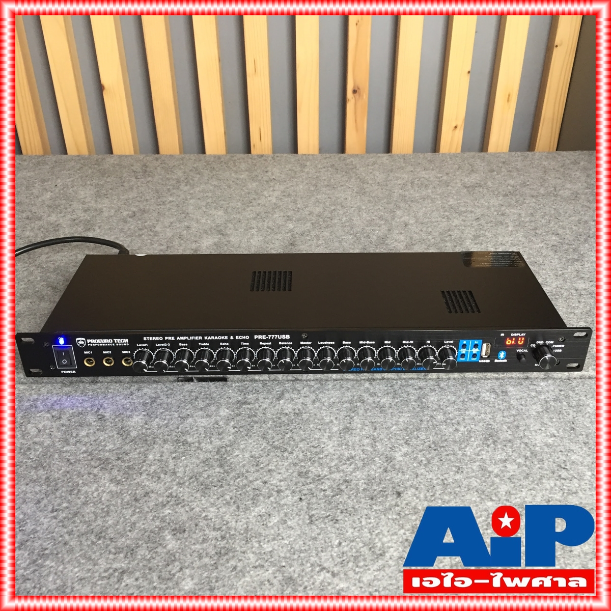 PROEUROTECH PRE777USB ปรีคาราโอเกะ บลูทูธ ปรีแอมป์ ปรีแอมป์บ้าน ปรีแอมป์แยกซับ ปรีแอมป์บลูทูธ pre 777 เอไอ-ไพศาล