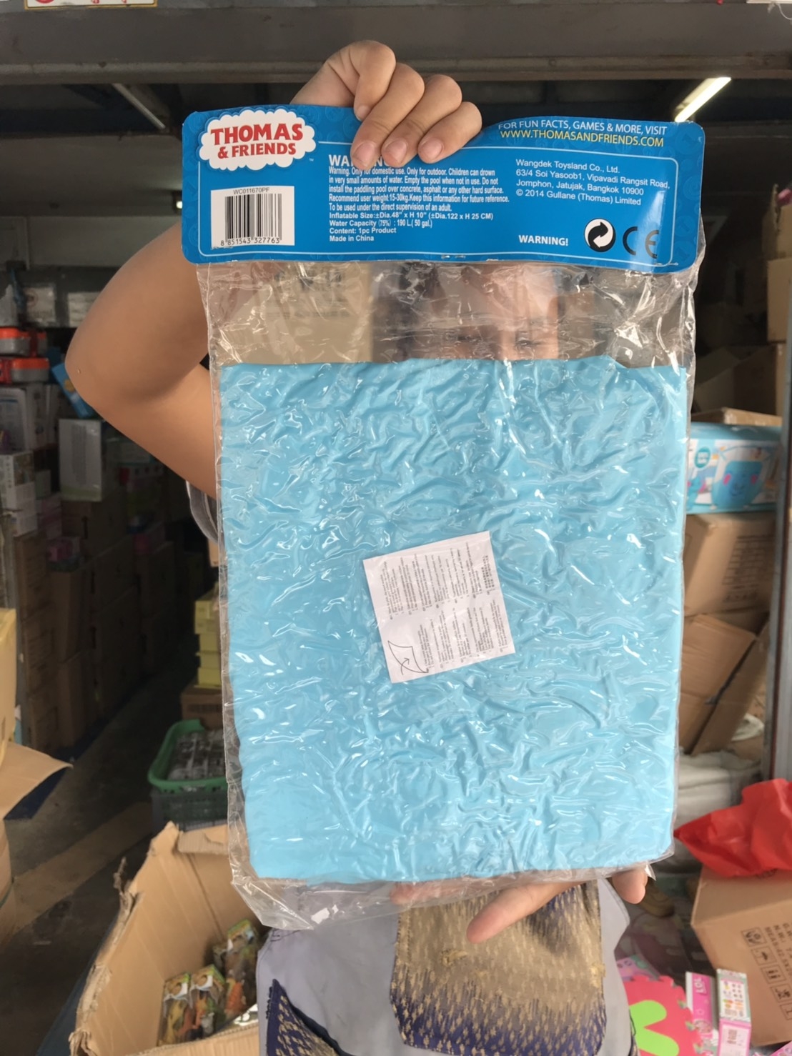 WC011670 สระเป่าลมลายโทมัส สระเด็ก สระน้ำเป่าลม สระเล่นน้ำ ขนาด 122x25 cm ลิขสิทธิ์ถูกต้อง ปลีกชิ้นละ