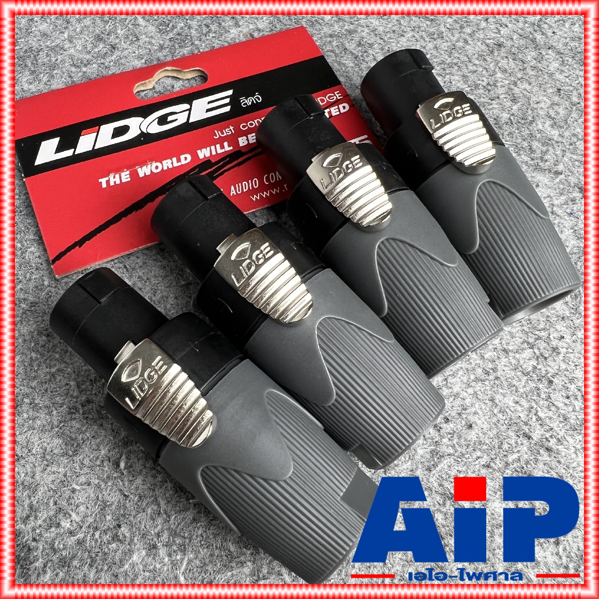 แพ็ค4ตัว Lidge YM-122A speakon สีดำ สเปคคอน ตัวผู้ แจ็คสเปคคอน YM 122 A สเปคคอนตัวผู้ สเปคคอนตู้ลำโพง YM122 เอไอ-ไพศาล