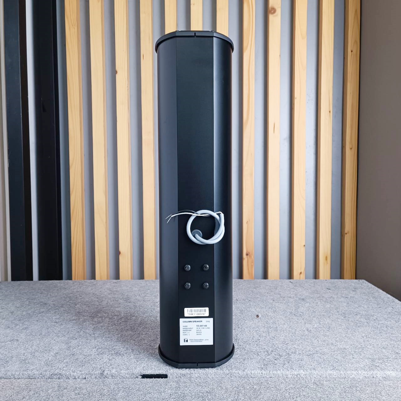 TOA TZ-207-AS ลำโพงพาสซีฟคอลัมน์ COLUMN PASSIVE สีดำ 4นิ้ว4ดอก 30วัตต์ TZ207AS TZ 207 AS ลำโพง4นิ้ว เอไอ-ไพศาล