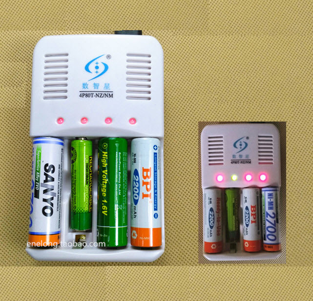 Smart nickel-zinc battery charger 1.6V AA nickel-zinc AAA independently control four-slot-compatible NiMH battery