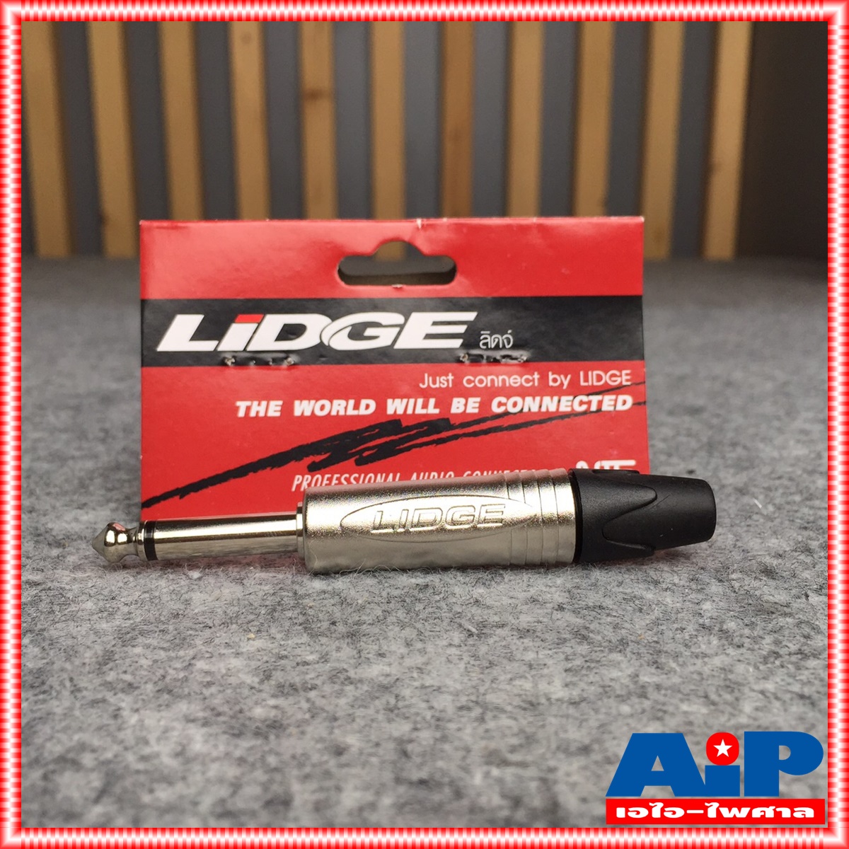1ตัว LIDGE YM-201D ราคา1ตัว P.MIC MONO ปลั๊กโฟนโมโน 1/4 นิ้ว ท้ายยางสำหรับเข้าสาย รุ่น YM201D YM 201D เอไอ-ไพศาล