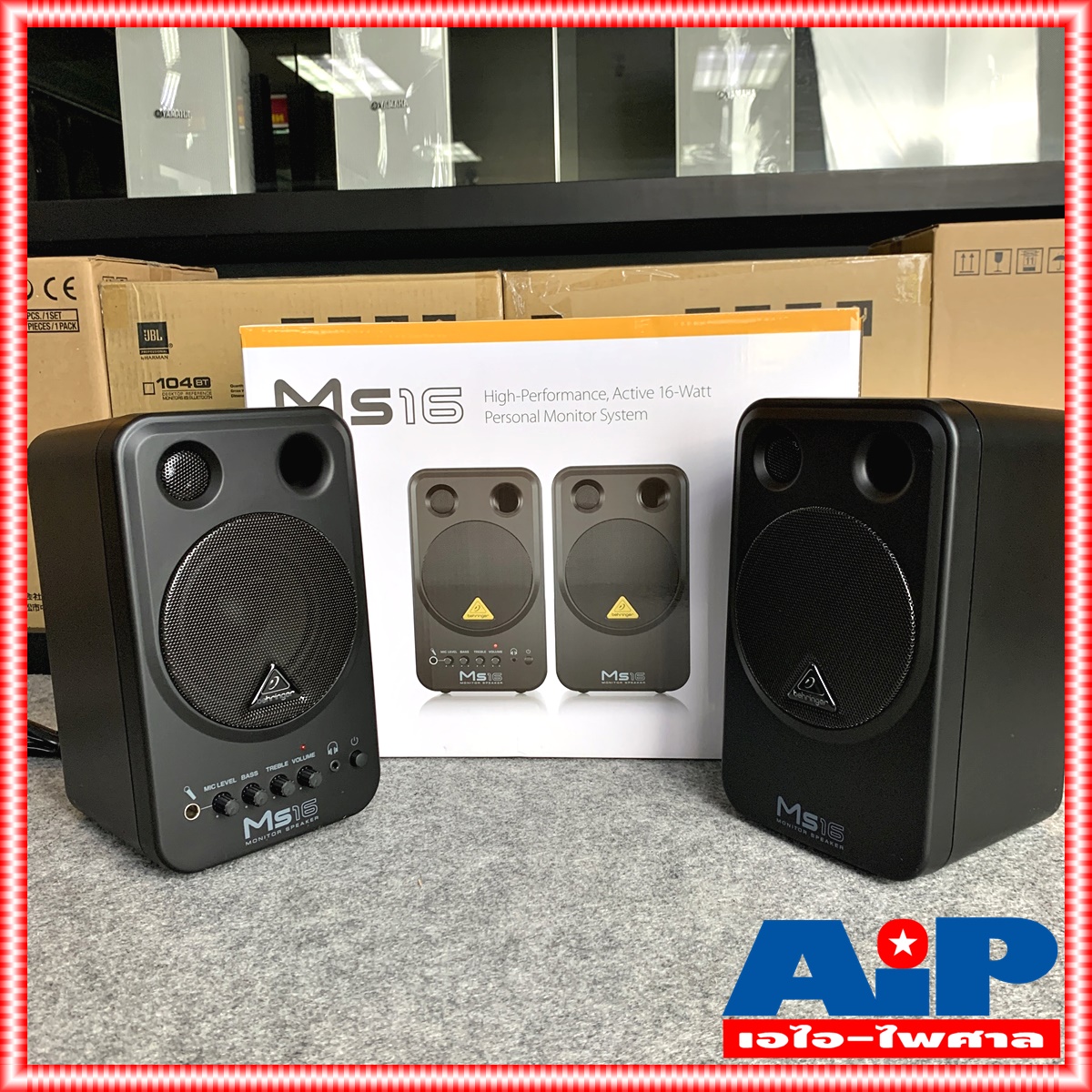 BEHRINGER MS16 ลำโพงมอนิเตอร์ MS 16 MS-16 Personal Monitor System Studio Monitor +++