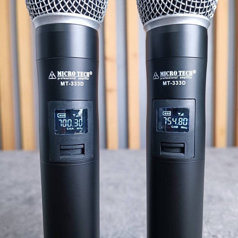 MICROTECH MT-333D ไมค์ลอยมือถือคู่UHF ไมค์โครโฟน ไมค์ลอย คลื่นความถี่ถูกต้องตาม กสทช MT 333 D MT 333D MT333 D MT333D ไมโครเทค เอไอ-ไพศาล +++
