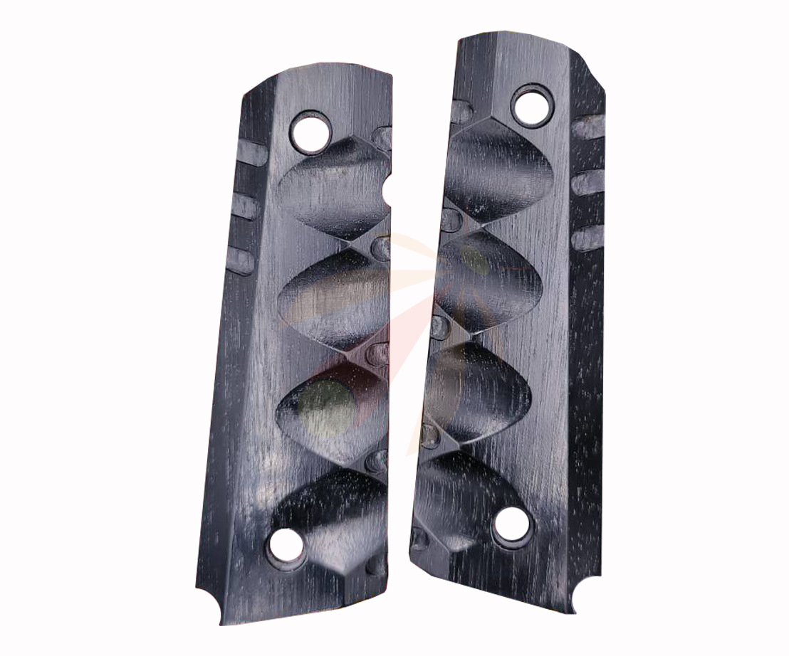 Engineered Wood 1911 Grips (Full Size-Black)