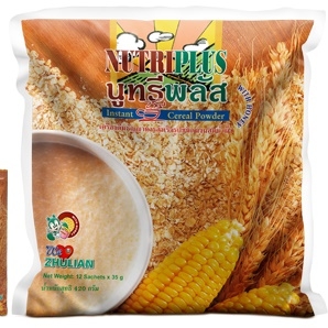 นูทรีพลัสเครื่องดื่มธัญญาหารสำเร็จรูปชนิดผงผสมน้ำผึ้ง แทนอาหารได้ 1 มื้อ ต่อ 1 ซอง เพื่อใช้ควบคุมน้ำหนัก ทั้งได้สารอาหารครบ 5 หมู่