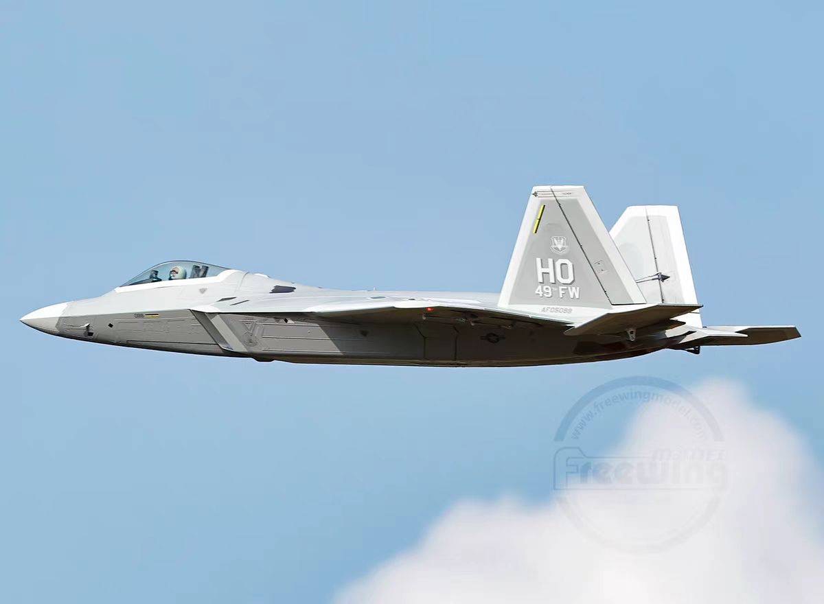 เครื่องบินโฟม ตัวลำ+ชุดไฟ Freewing F-22 Raptor & Gyro EG01 EDF80mm 6s PNP(ไม่รวมวิทยุ รีซีฟ แบต)