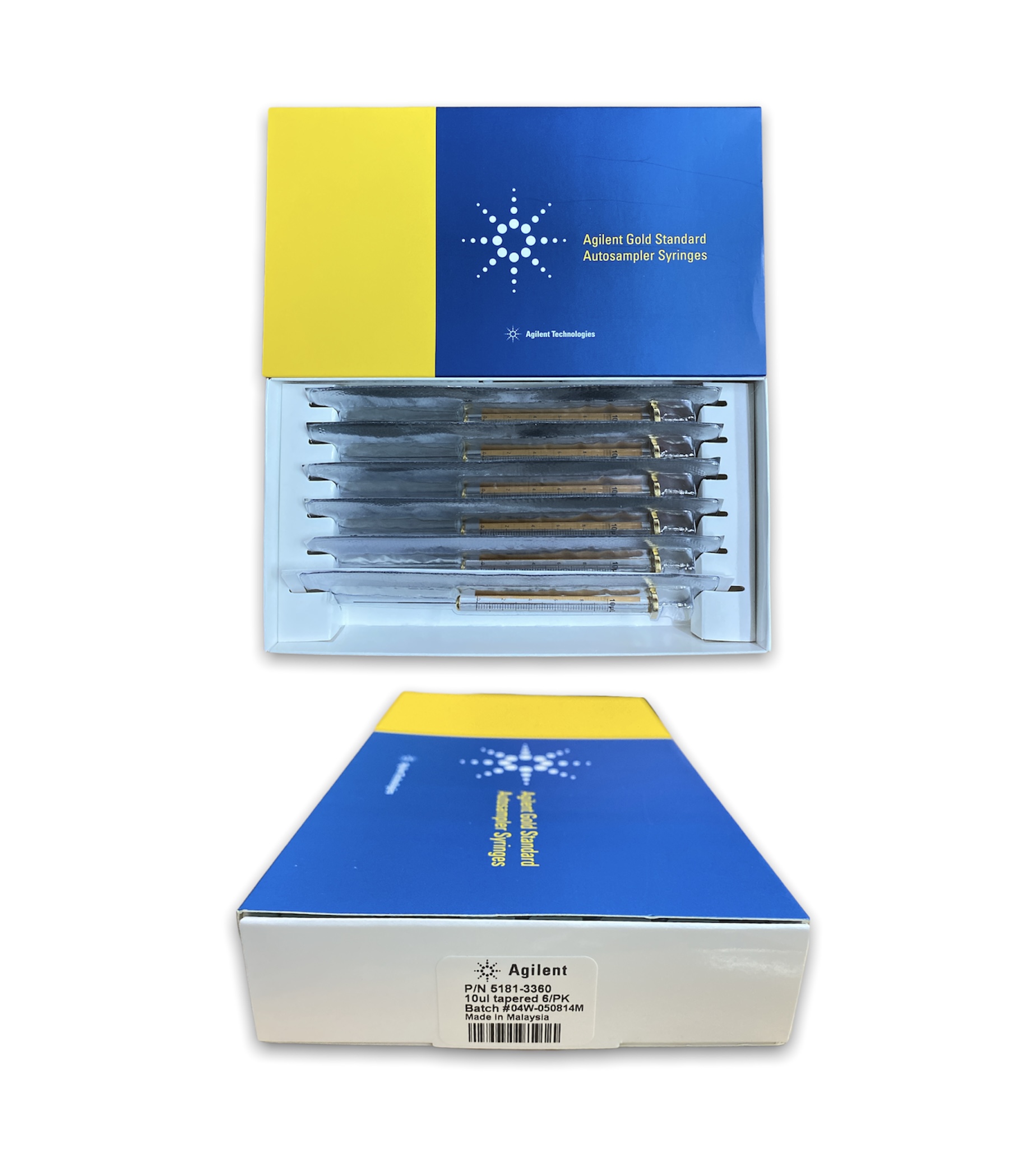 Agilent ALS Syringe, 10 µL, fixed needle, 23-26s/42/cone, 6/pk