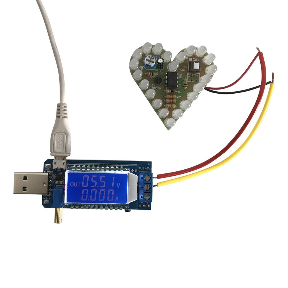 DC-DC USB adjustable buck-boost power supply voltage regulator module 5V to 3.3V 9V 12V 24V