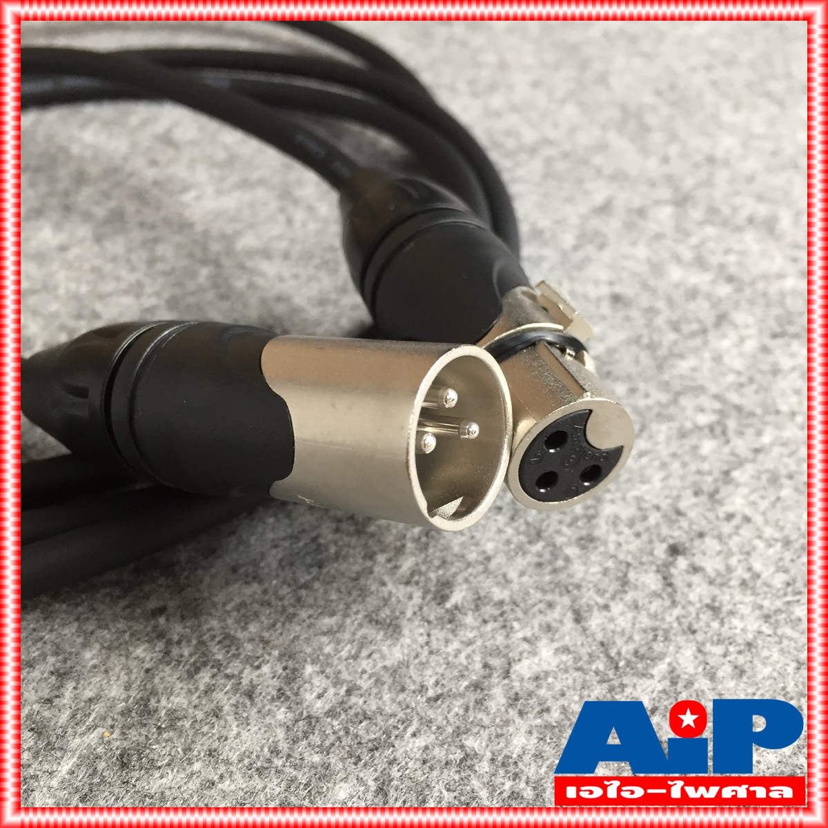 2เมตร AMPHENOL สาย XLRผู้-เมีย 2M CA03-04-C-002 สาย cannon ผู้ ออก cannon เมีย 2เมตร สายสัญญาณ XLR ผู้ - XLR เมีย ความยาว2เมตร