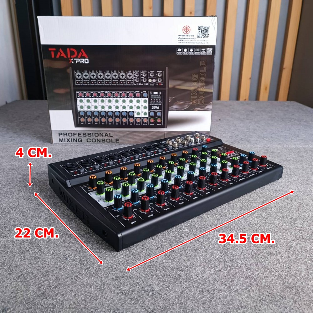 TADA MF-12 MIXER มิกเซอร์ TADA MF 12 MF12 มิกเซอร์ TA DA รองรับ BLUETOOTH มิกเซอร์บลูทูธ 12 input มิกซ์ บลูทูธ มิกเซอร์ Bluetooth mixer เครื่องเสียง มิกเซอร์จิ๋ว มิกเซอร์เอฟเฟค เอไอ-ไพศาล