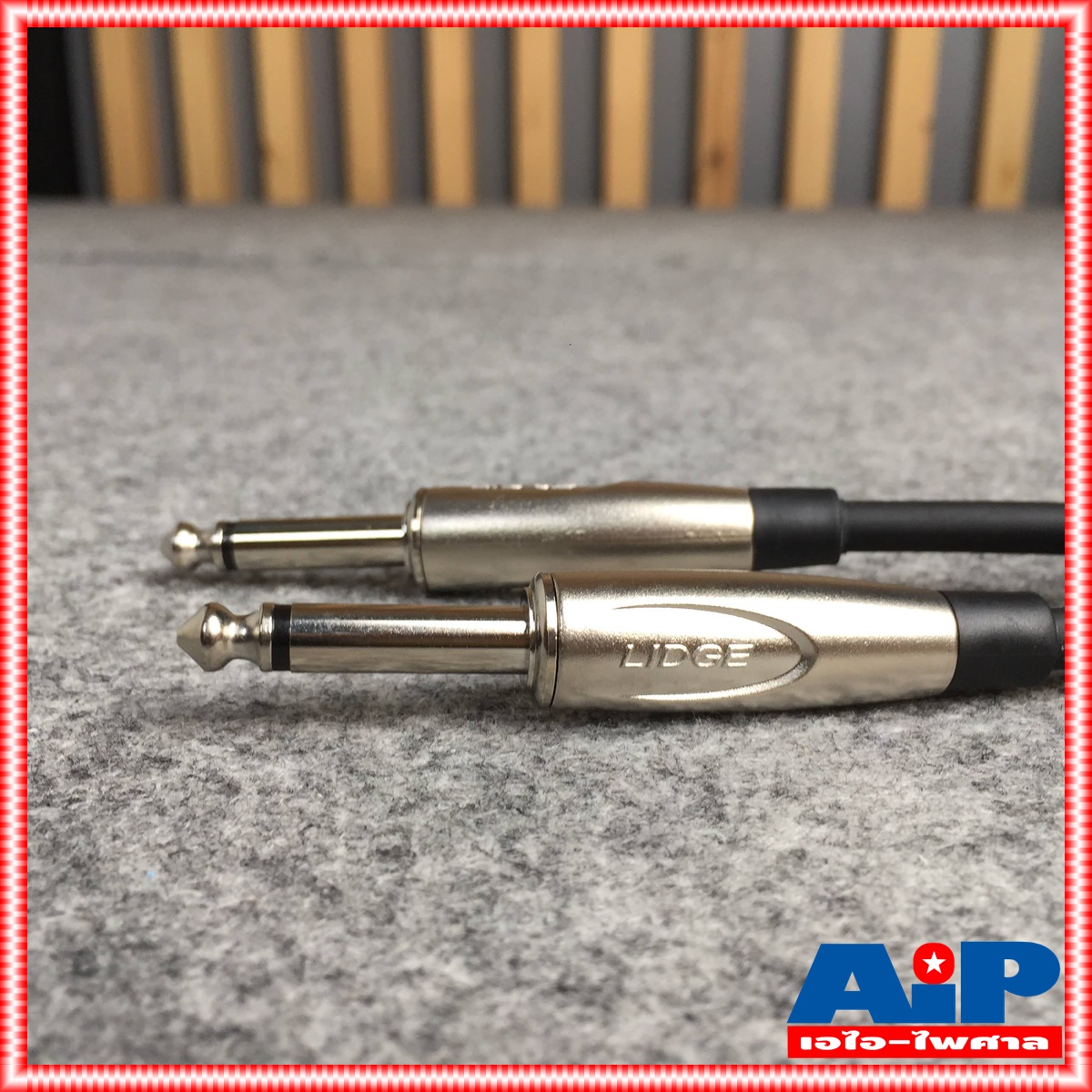 1เมตร สายสัญญาณ ปลั๊กโฟนโมโน 1/4 หัวท้าย LIDGE YM-393A ความยาว 1เมตร สาย PHONE MONO หัว-ท้าย YM393A เอไอ-ไพศาล