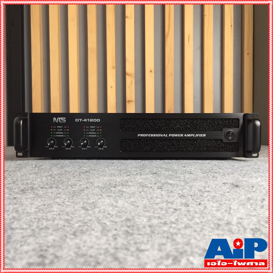 NTS DT-41200 poweramp 4CH เพาเวอร์แอมป์ เป็นพาวเวอร์ที่มี 4 ช่อง ขนาดความสูง 2U เป็นเครื่องขยายเสียง รูปแบบ CLASS D DT 41200 DT41200 เอไอ-ไพศาล