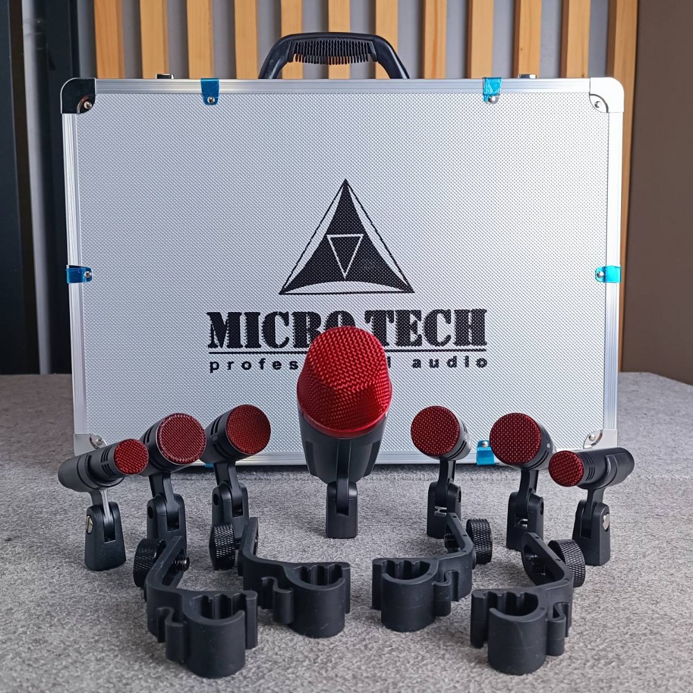 MICROTECH e600 ชุดไมค์กลอง e-600 e 600 ไมค์กลอง7ชิ้น ชุดไมค์สำหรับจ่อกลองชุด ชุดไมค์7ตัว ไมค์ชุด MIC Professional 7-Piece Drum Microphone เอไอ-ไพศาล