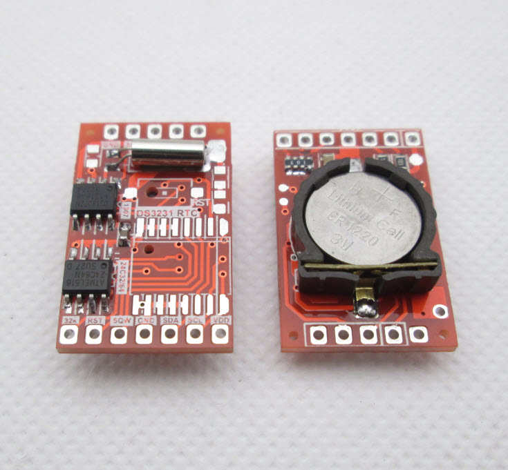 RTC DS1307+AT24C64+battery CR1220 I2C Module Precision Clock Module for Arduino MCS-51 ARM PIC