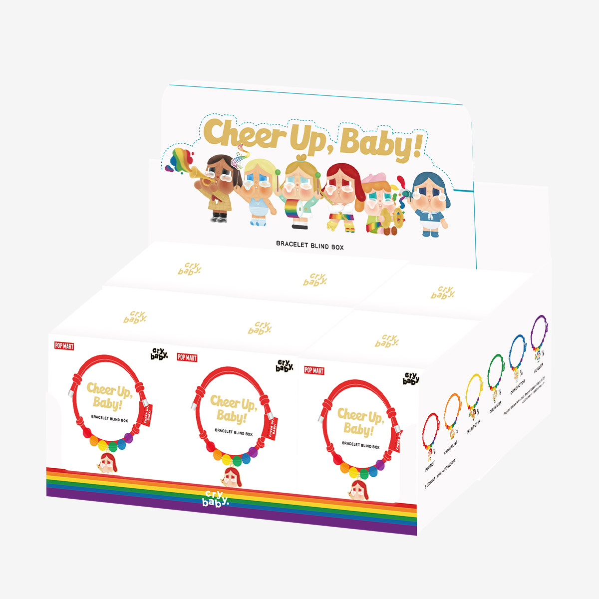 กำไลข้อมือ Crybaby Cheer Up ของ Popmart แท้ 100% พร้อมส่งในไทย/ยก box