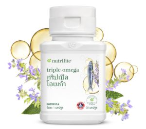 นิวทริไลท์ ทริปเปิล โอเมก้า30 เม็ดรุ่นใหม่มีน้ำมันปลา 744 มก.