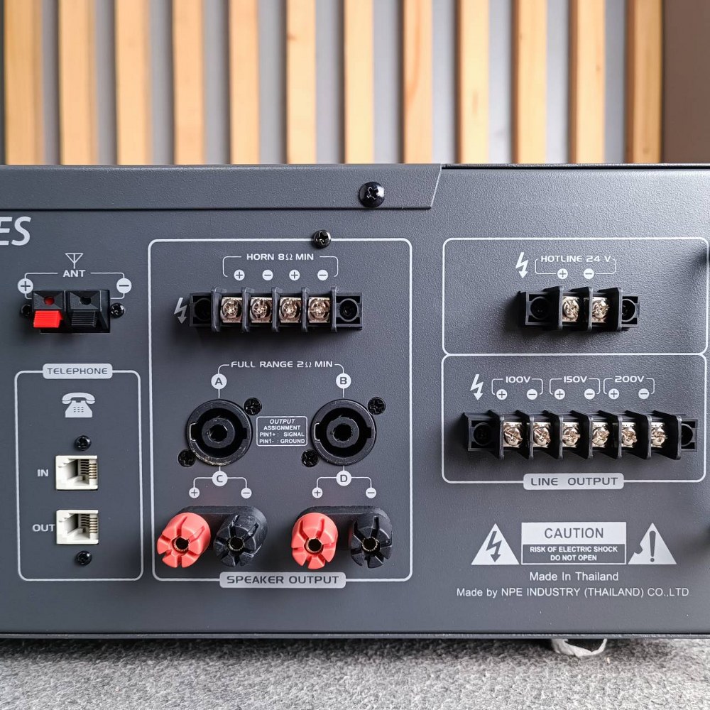 NPE LTA-1000MP3 powermixer พาวเวอร์มิกเซอร์เครื่องขยายเสียงตามสาย 1000 วัตต์ MP3 USB LTA1000MP3 LTA 1000MP3 เอไอ-ไพศาล