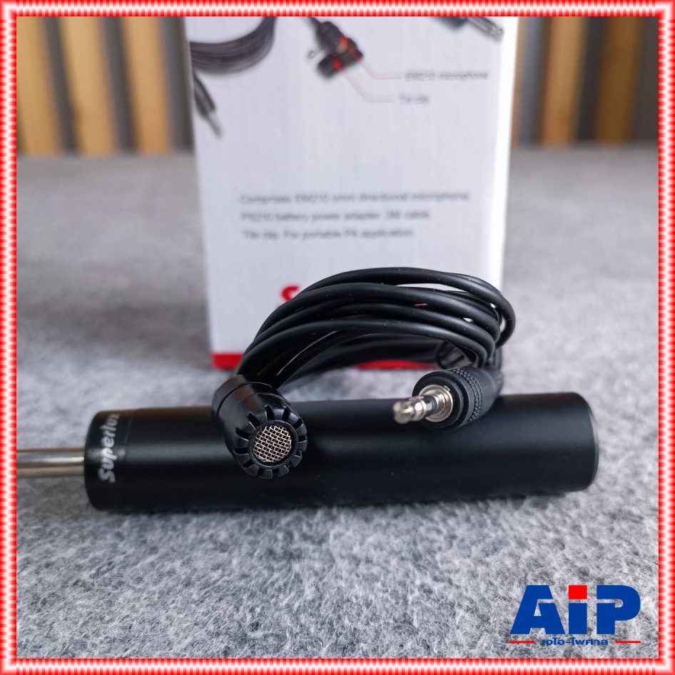 SUPERLUX EM-210 ไมค์หนีบเสื้อ แบบสาย SUPERLUX MIC EM 210 EM210 Tie-clip Microphone ไมโครโพนแบบติดปกเสื้อ เอไอ-ไพศาล