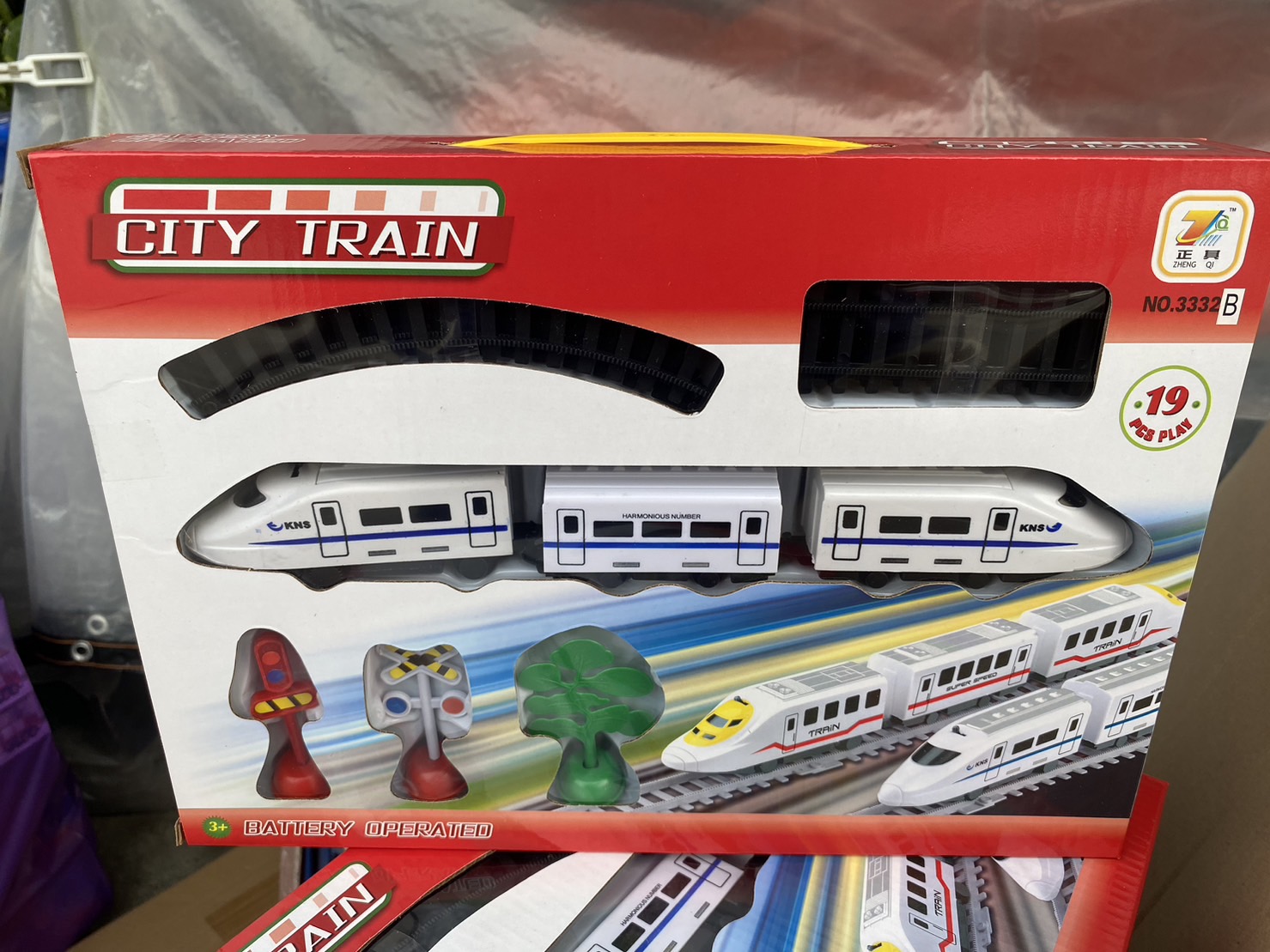 T-3332AB ของเล่นรถไฟใส่ถ่าน รางรถไฟใส่ถ่าน ปลีกกล่องละ