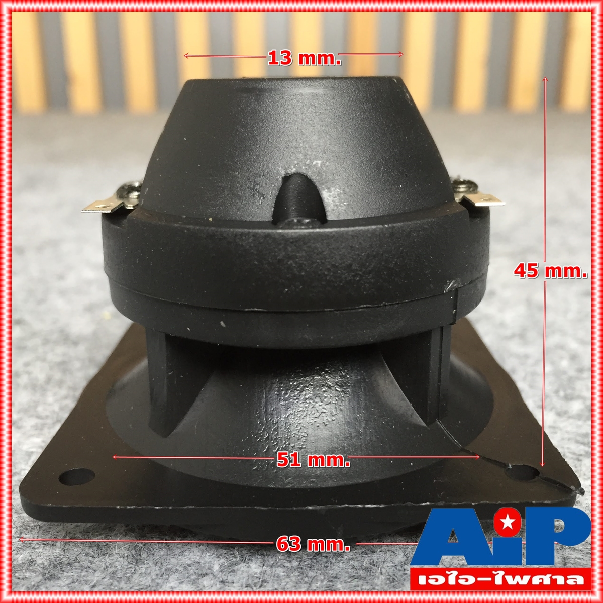 ลดล้างสต็อค PK TW-B10 ลำโพงแหลมเปียโซ Tweeter Speaker ดอกลำโพง เสียงแหลม เสียงแซ็ก ลำโพงหน้าเหลี่ยม สีดำ TWB10 TW B10 เอไอ-ไพศาล