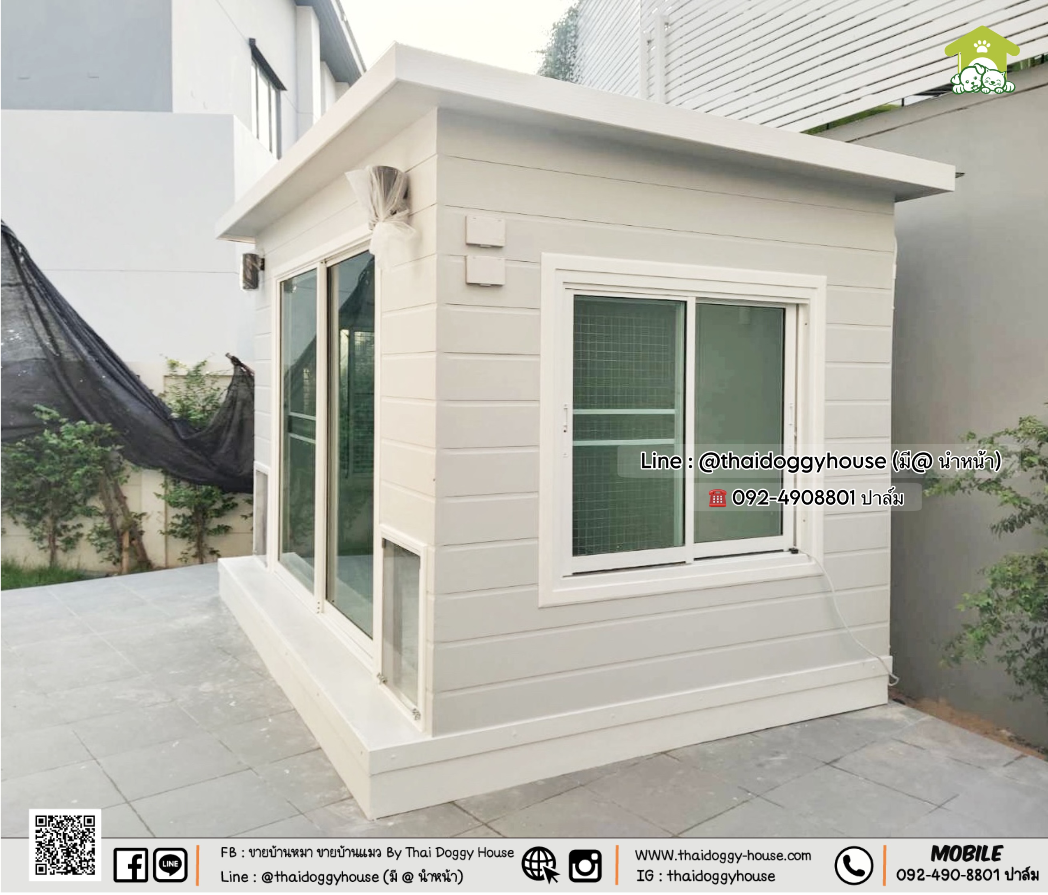 บ้านหมา บ้านแมว 𝐓𝐡𝐚𝐢 𝐝𝐨𝐠𝐠𝐲 𝐡𝐨𝐮𝐬𝗲 แบบบ้าน " 𝐌𝐨𝐝𝐞𝐫𝐧