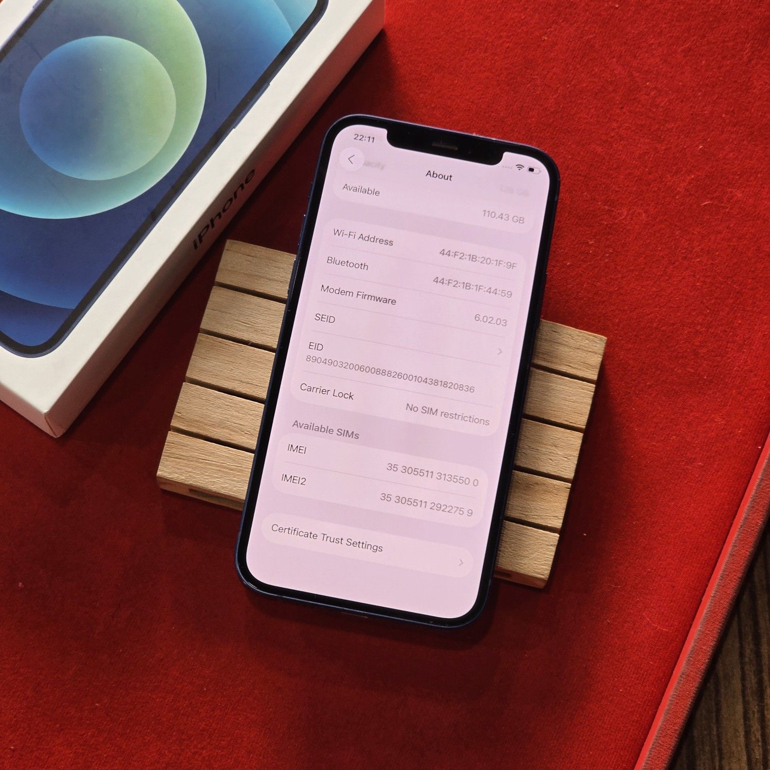 ✨️🦋 แบต100% 🫧🌹 iPhone 12 128GB Blue ✨️🔮 #สภาพดี #ศูนย์ไทย 🦋🌷