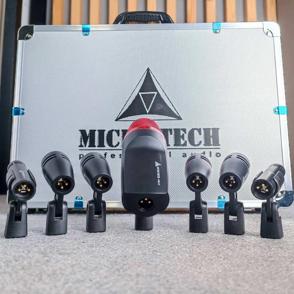 MICROTECH e600 ชุดไมค์กลอง e-600 e 600 ไมค์กลอง7ชิ้น ชุดไมค์สำหรับจ่อกลองชุด ชุดไมค์7ตัว ไมค์ชุด MIC Professional 7-Piece Drum Microphone เอไอ-ไพศาล