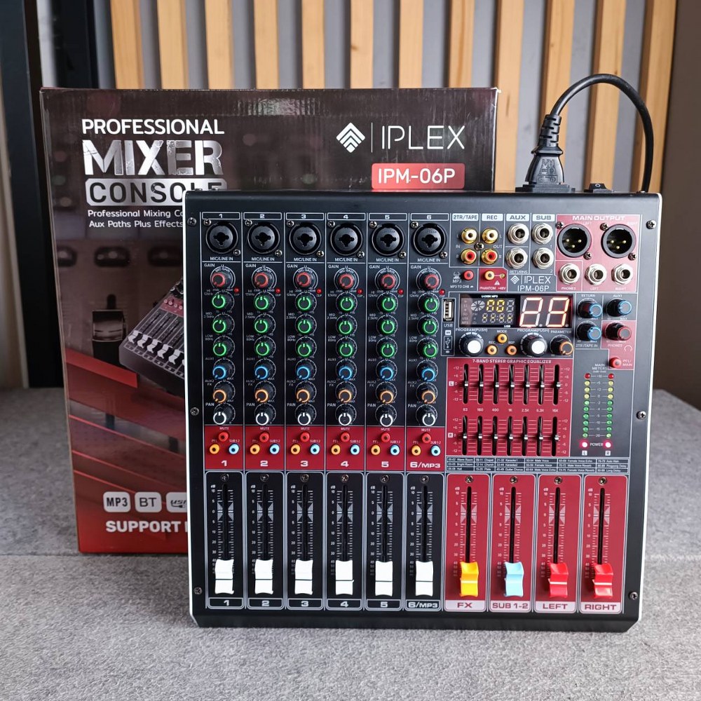 IPLEX IPM-06P MIXER IPM 06P IPM06P มิกเซอร์ เครื่องเสียง เครื่องปรับแต่งเสียง มิกซ์ เอไอ-ไพศาล