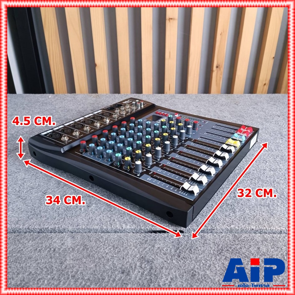 HOTROCK CT-60S MIXER เครื่องปรับแต่งเสียง สเตอริโอ มิกเซอร์ 6 ช่อง BLUETOOTH USB MP3 เอ็ฟเฟ็คแท้ ฮอทร็อค CT 60S CT60S เอไอ-ไพศาล