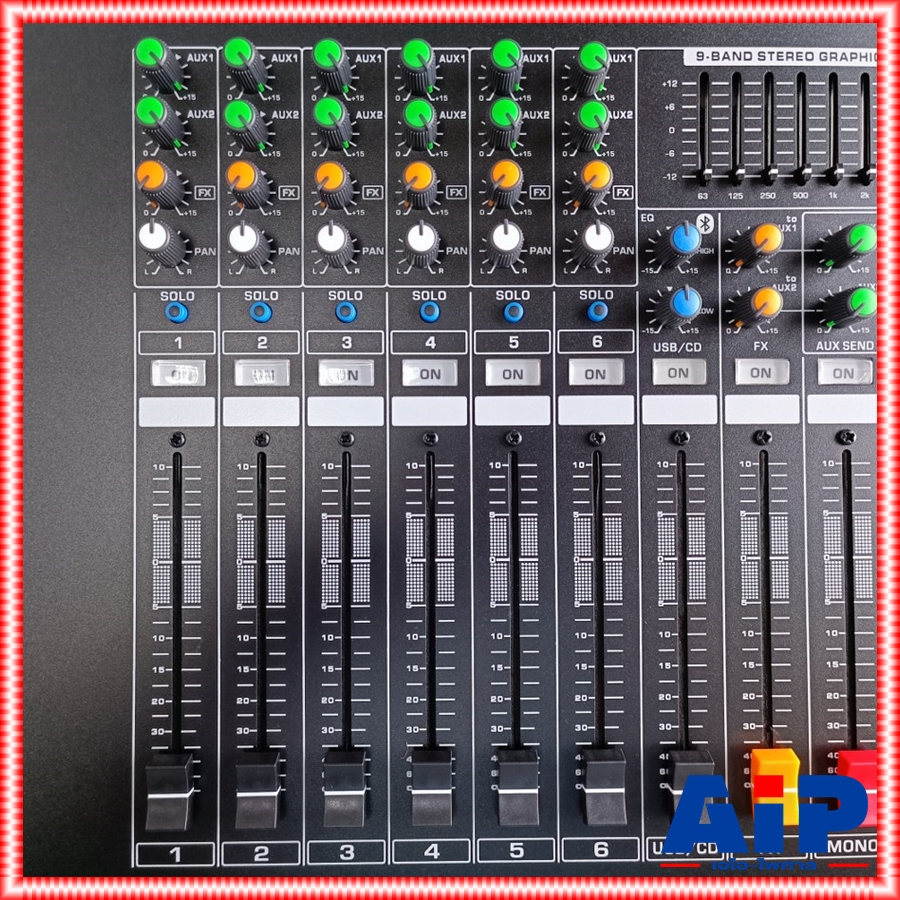 PROEUROTECH PMX-P6450FX POWERMIXER+บูลทูส เพาเวอร์มิกเซอร์ รุ่นใหม่ โปรยูโรเทค 6 ช่อง 450 วัตต์ PMX P6450 FX PMXP6450FX เอไอ-ไพศาล