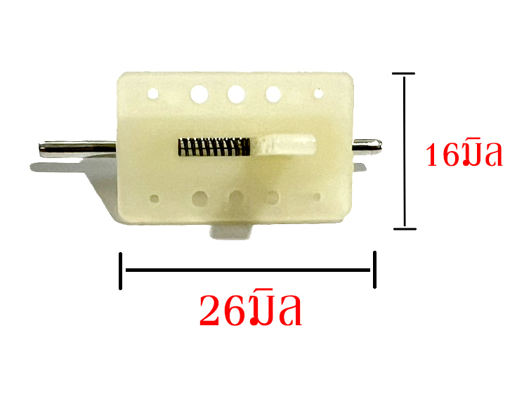 กลอนประตู #1 - สีขาว 25mm. (ราคาต่อ1ชิ้น)
