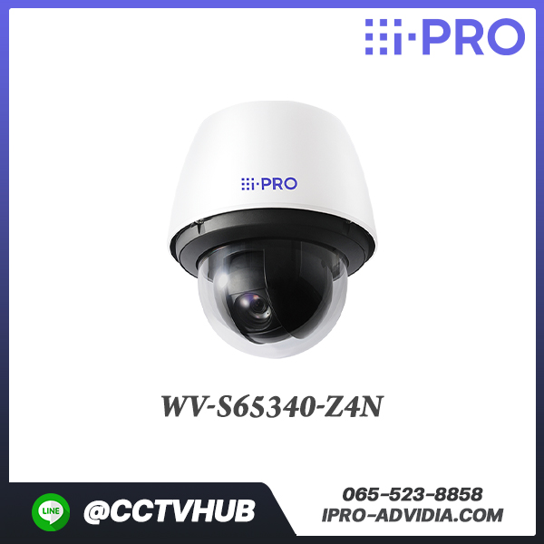 กล้อง PTZ i-PRO รุ่น WV-S65340-Z4N 2MP(1080p) Outdoor PTZ Network Camera with x40 Optical Zoom Lens with AI Engine