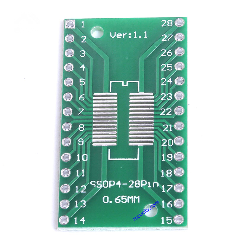 SOIC28 SOP28 SSOP28 TSSOP28 to DIP28 PCB SMD DIP/Adapter plate Pitch 0.65/1.27mm