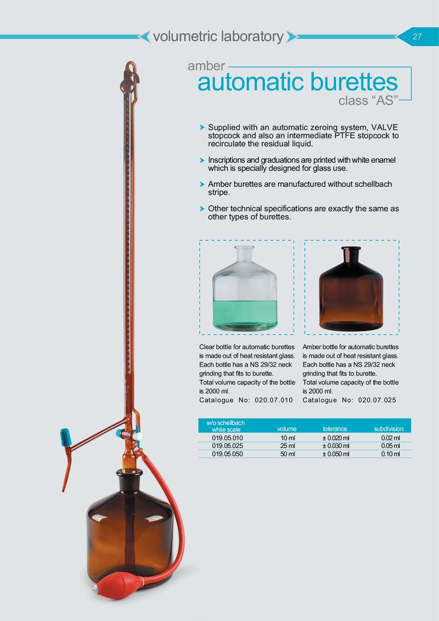 ออโต้บิวเรต (Automatic burette) แล็ป วัลเล่ย์ จำหน่าย สารเคมี