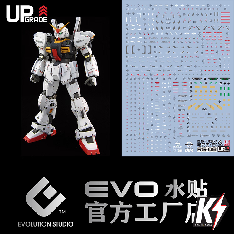 Waterdecal EVO UP Grade RG MK-II A.E.U.G #ดีคอลน้ำสำหรับติดกันพลา กันดั้ม Gundam พลาสติกโมเดลต่างๆ
