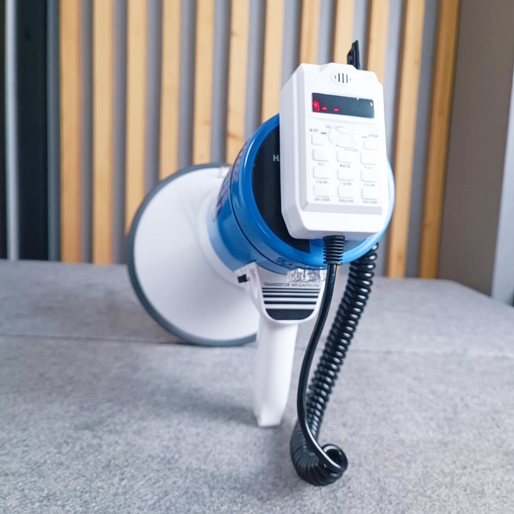 MITSUMI MP29 โทรโข่ง ชาร์จได้ มีเสียงนกหวีด อัดเสียงได้ MP 29 MP-29 ชาร์จแบตได้ โทรโข่ง แถมแบตเตอร์รี เอไอ-ไพศาล