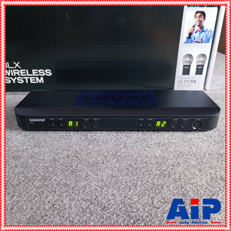 SHURE BLX288TH/PG58-M19 ไมค์ลอยคู่ ไมค์ไวเลส ไมโครโฟนไร้สายแบบไมค์คู่ ไมโครโฟนไร้สาย คลื่นใหม่ BLX288TH PG58 M19 BLX288THPG58 M19 เอไอ-ไพศาล +++