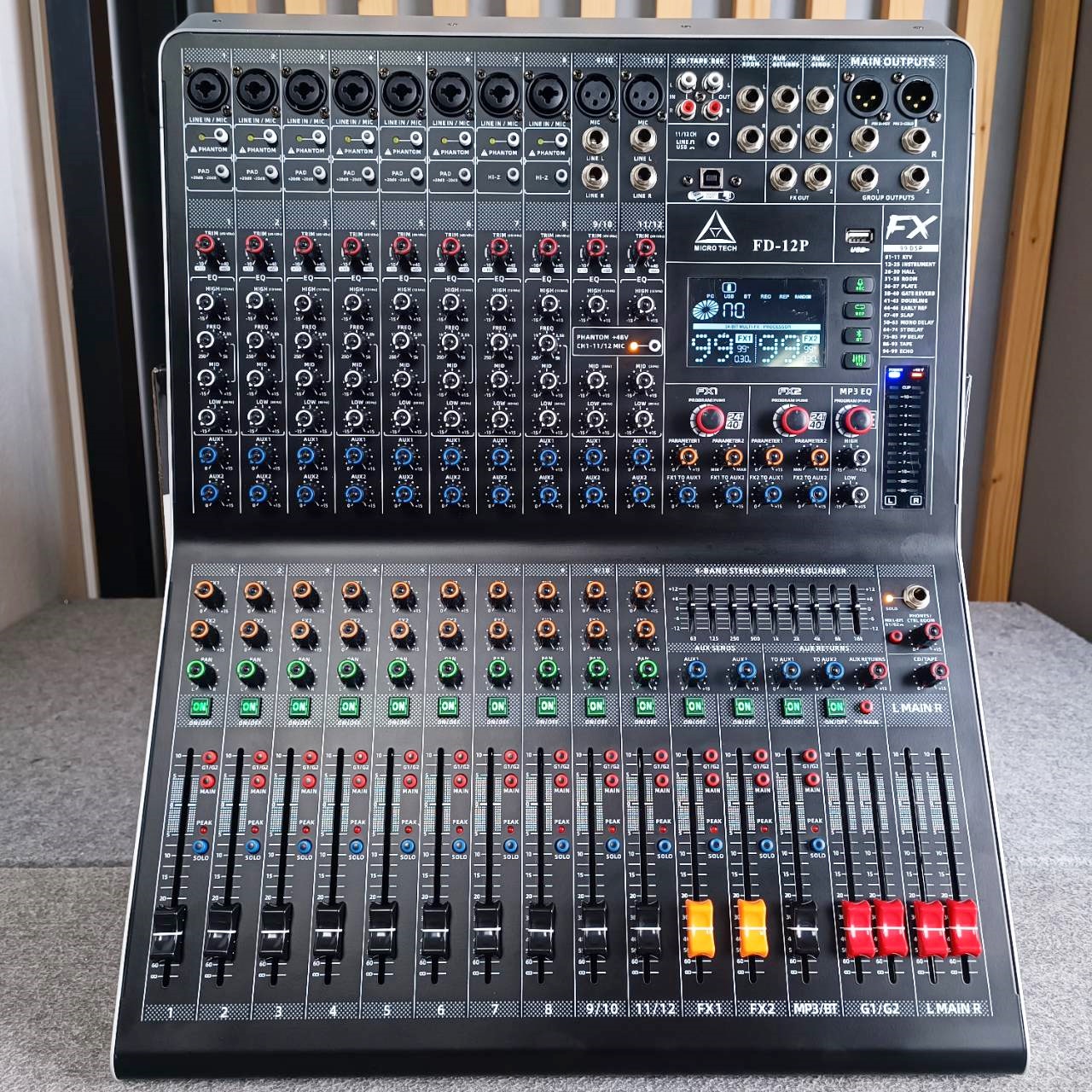 MICROTECH FD-12P powermixer เพาเวอร์มิกเซอร์ 12 ช่อง มิกเซอร์ เอฟเฟคแท้ ไมโครเทค MICROTECH เอไอ-ไพศาล