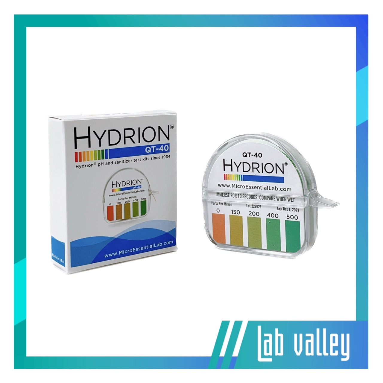 hydrion Quaternary Test Paper รุ่น QT10, QT40, QC1001 , QK1000