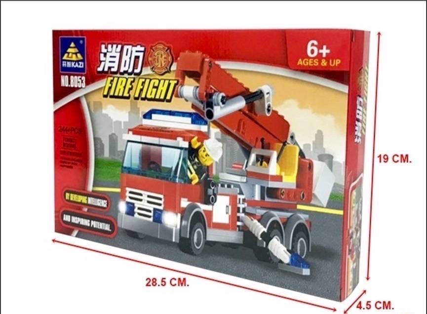 8053 ของเล่นเด็กตัวต่อเลโก้ดับเพลิง 244 ชิ้น เลโก้ตัวต่อ ปลีกกล่องละ sale