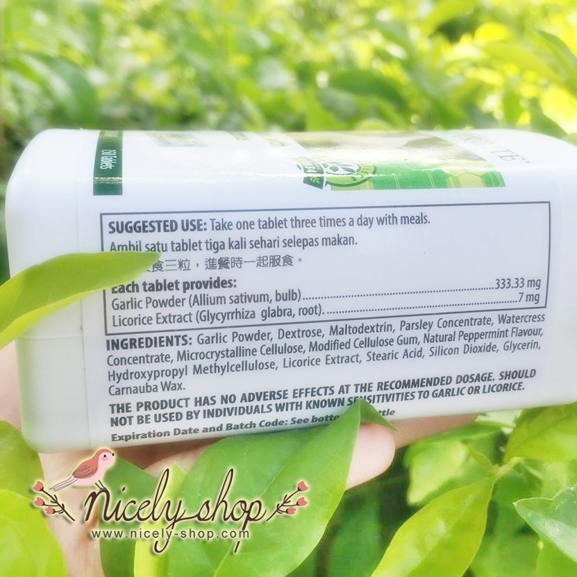 Garlic 150 tab (มีส่วนลดระดับโคเรสเตอรอล, ฟื้นฟูการอักเสบต่างๆช่วยลดไขมันในเลือด ลดการอักเสบของผิว