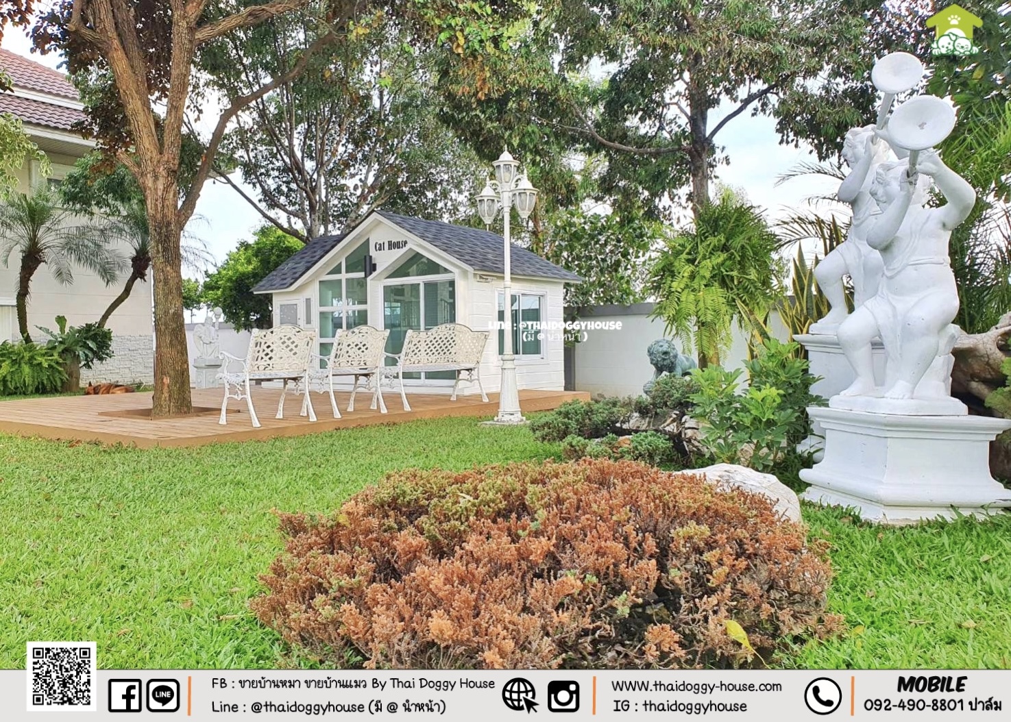 🏡 🐈 บ้านแมวติดแอร์ " 𝐍𝐎𝐑𝐃𝐈𝐂 𝐒𝐓𝐘𝐋𝐄 " ฟังก์ชั่นครบ หลังใหญ่ กระจกบานใหญ่เปิดรับแสงธรรมชาติได้ดี โทนบ้านสีขาวทำให้ดูเรียบง่าย สบายตามากขึ้น 