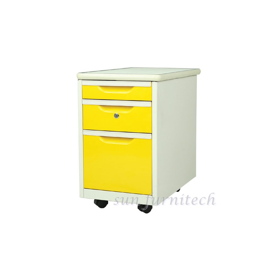 โต๊ะเหล็กเสริมข้างโต๊ะทำงาน มีล้อเลื่อน ยี่ห้อ Elegant รุ่น TM4R