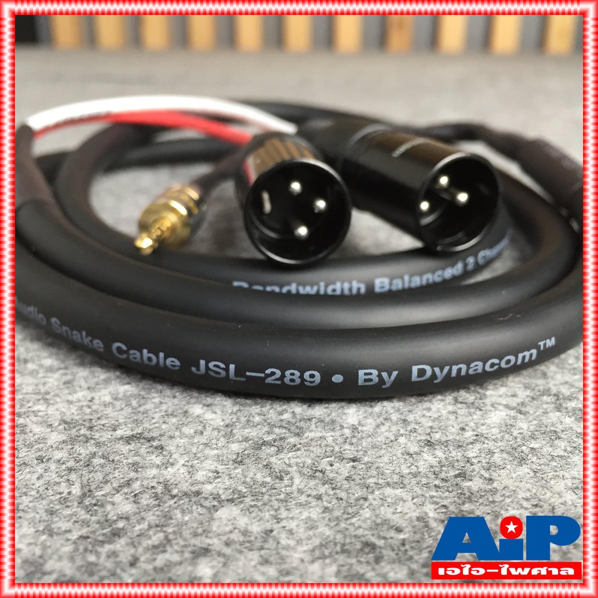 1.5เมตร DYNACOM JSL289สาย TR-ST ออก P.CANNONผู้x2 TR ST / XLRx2 สายสัญญาณ เสียง สายแจ็ค ไดน่าคอม เอไอ-ไพศาล