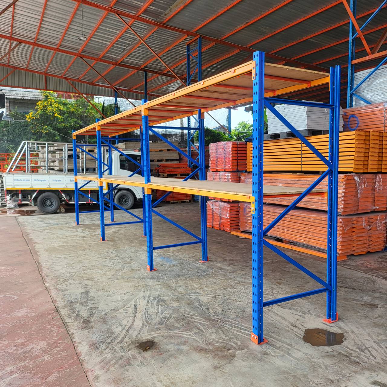 Medium rackมือสอง ขนาด 1x243x250cm 2 ชั้น รับน้ำหนักได้ชั้นละ 500kg